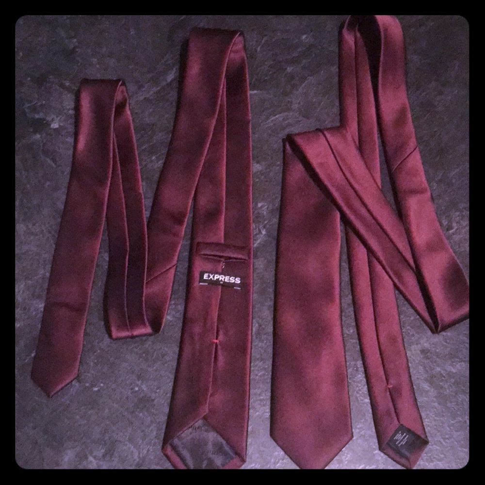 Like New!  Bundle (2) Men’s Express Burgundy Ties